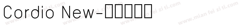 Cordio New字体转换